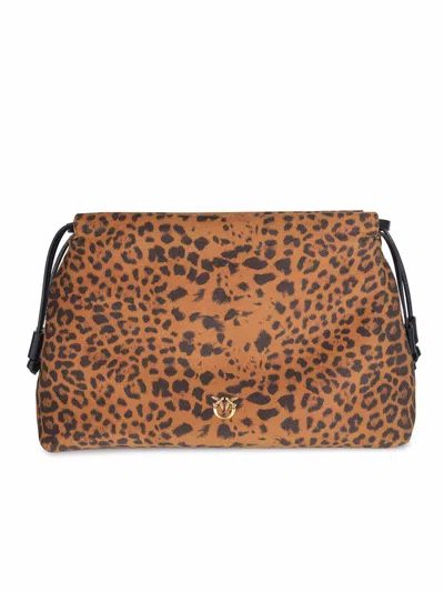 Pinko "mini Clutch" Bag In Brown