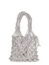 Pinko "mini Crystal" Bag In Silver
