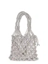 Pinko "mini Crystal" Bag In Silver