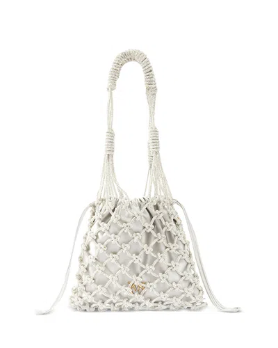 PINKO MINI CRYSTAL BUCKET BAG