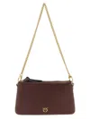 Pinko Triplet Mini Shoulder Bag Adjustable Strap In Red