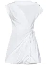 Pinko Asymmetric Hem Belted Waist Mini Dress