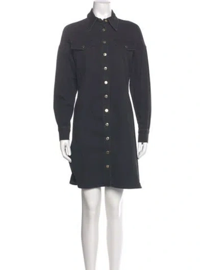 Pre-owned Pinko Mini Dress In Gray