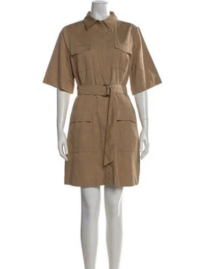 Pre-owned Pinko Mini Dress In Neutral