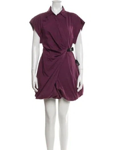 Pre-owned Pinko Mini Dress In Purple