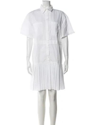 Pre-owned Pinko Mini Dress In White