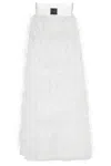 Pinko Mini Dress With All-over Feather Detail In Multi