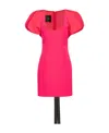 Pinko Mini Dress With Lantern Sleeves In Pink