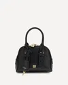 Pinko Black Leather Mini Escape Top Handle Bag In Black