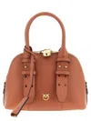 Pinko Buckle-detailing Shoulder Bag In Pink