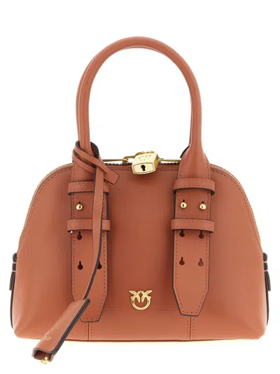 Pinko Mini Escape Handbag In Brown
