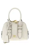 Pinko Mini Escape Leather Handbag In White