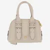 Pinko Mini Escape Leather Handbag In White