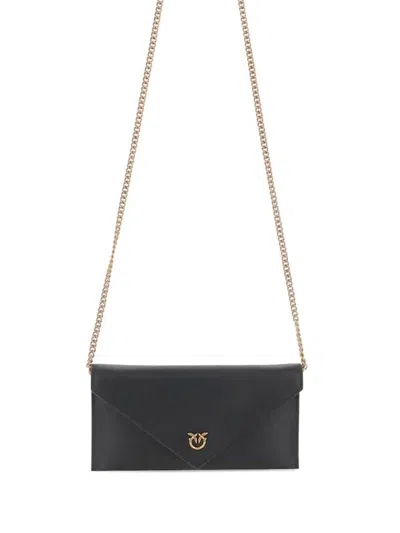 Pinko Mini Flat Bag In Black