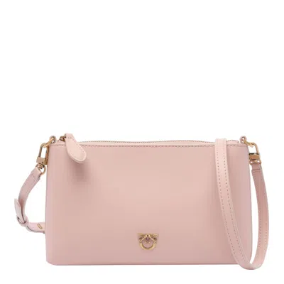 Pinko Mini Flat Horizontal Pochette In Pink
