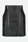 Pinko Mini Gonna Tubino Nera In Nero