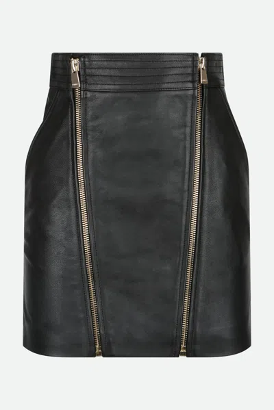 Pinko Mini Gonna Tubino Nera In Nero