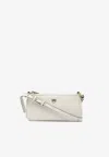 Pinko Mini Half Moon Baguette Crossbody Bag In White