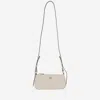 Pinko Mini Half Moon Baguette Leather Bag With Logo