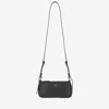 Pinko Leather Mini Baguette Bag In Black