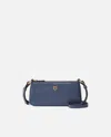 Pinko "half Moon " Mini Baguette In Blue