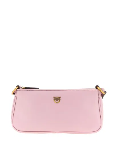 Pinko Mini Half Moon Cross Body Bag In Pink