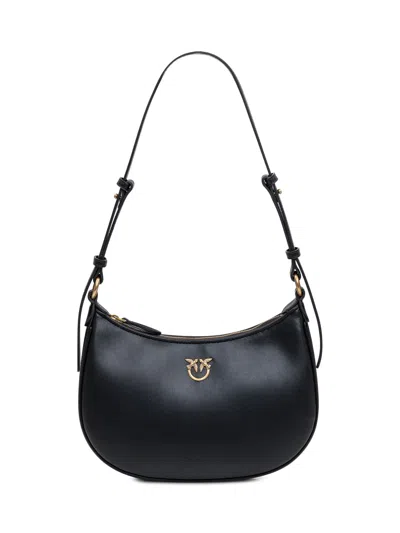Pinko Mini Half Moon Shoulder Bag In Black