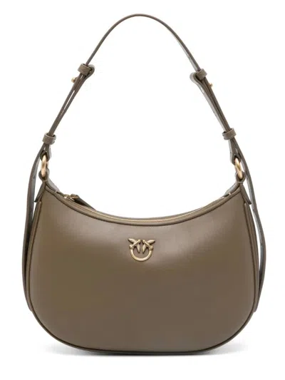 Pinko Mini Half Moon Shoulder Bag In Green