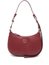 Pinko Mini Half Moon Shoulder Bag In Red