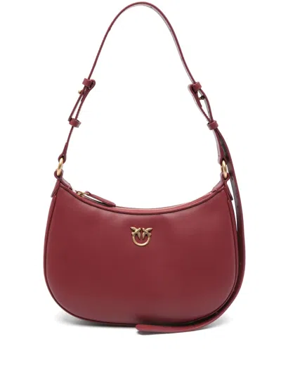 Pinko Mini Half Moon Shoulder Bag In Red