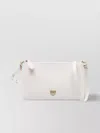 Pinko Mini Horizontal Pochette With Adjustable Shoulder Strap In Yellow