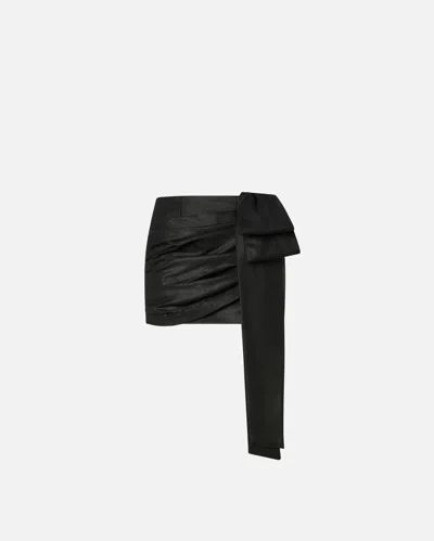 PINKO MINI-JUPE À RAYURES AVEC NAUD