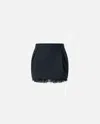 Pinko Hamburger Pinstripe-detail Mini Skirt In Blue