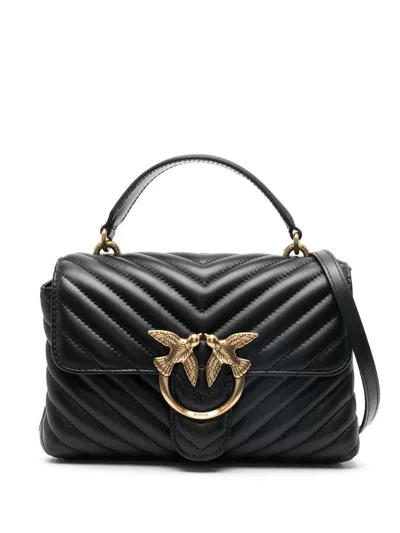 Pinko Mini Lady Love Bag Puff Handbag In Black