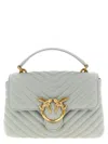 Pinko Mini Lady Love Puff Hand Bags Gray In Green