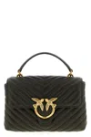 Pinko Mini Lady Love Puff Hand Bags Green In Black