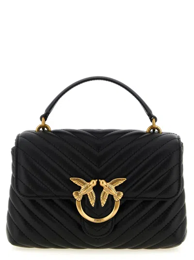 Pinko Mini Lady Love Puff Handbag In Black
