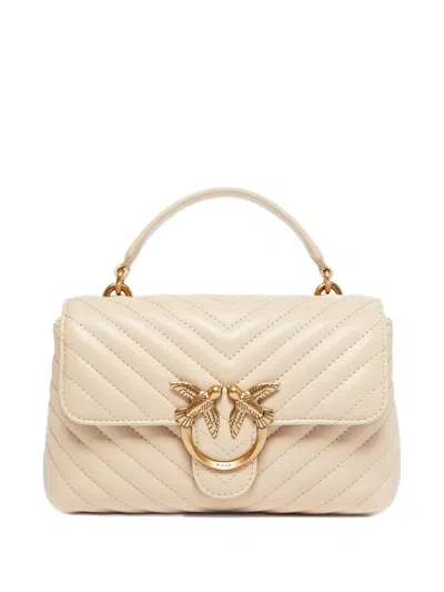 Pinko Mini Lady Love Tote Bag In Neutrals