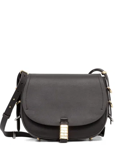 Pinko Mini Leather Crossbody Bag In Black