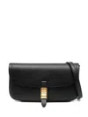 Pinko Mini Leather Crossbody Bag In Black
