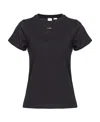 Pinko Mini Logo Crewneck T-shirt In Black