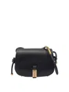 Pinko Adjustable Mini Saddle Crossbody Bag In Black