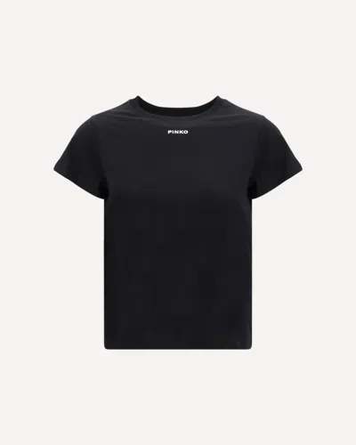 Pinko Mini Logo T-shirt In Black