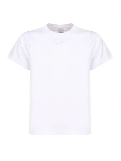 Pinko Mini Logo T-shirt In White