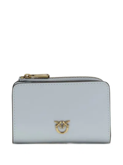 Pinko Mini Logo-plaque Wallet In White