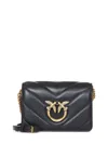Pinko Love Quilted Crossbody Bag In Black