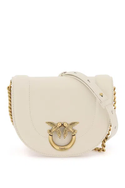 PINKO PINKO MINI LOVE BAG CLICK ROUND LEATHER SHOULDER BAG