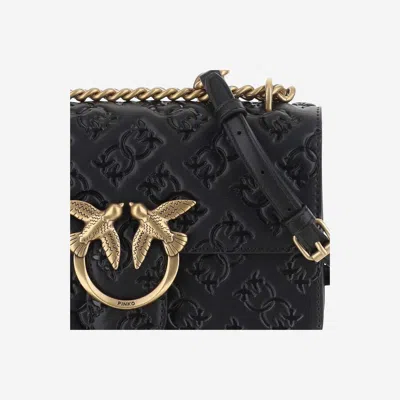 Pinko Mini Love Bag Crossbody Bag In Black