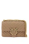 Pinko Mini Love Bag One Chevron In Brown