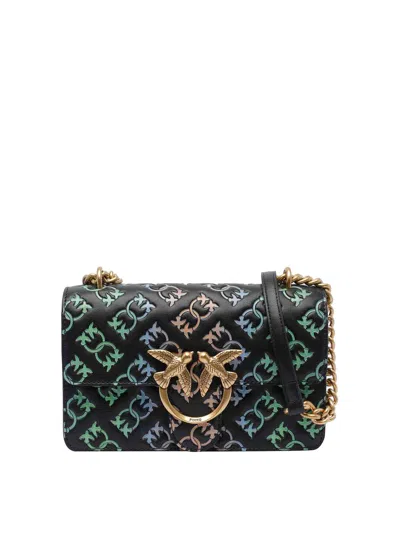 Pinko Mini Love Bag One Crossbody Bag In Black